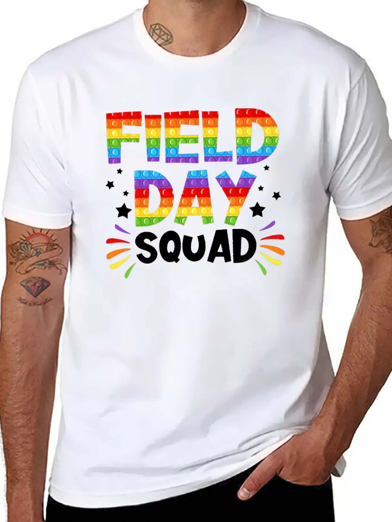 FIELD DAY SQUAD Unisex Short Sleeve Soft Cotton T-Shirt – Casual Everyday Wear