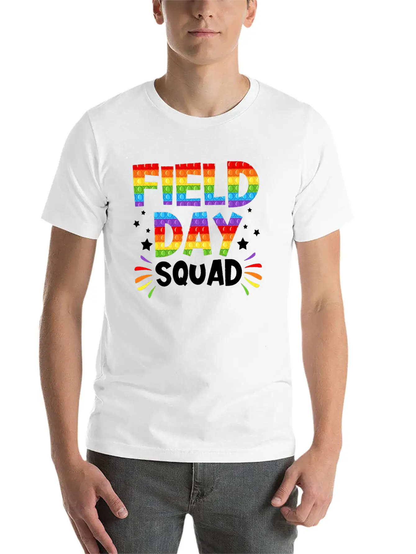 FIELD DAY SQUAD Unisex Short Sleeve Soft Cotton T-Shirt – Casual Everyday Wear