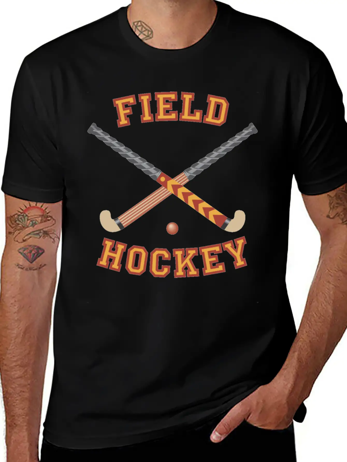 Field Hockey T-shirts And Gifts Unisex Short Sleeve Soft Cotton T-Shirt – Casual Everyday Wear