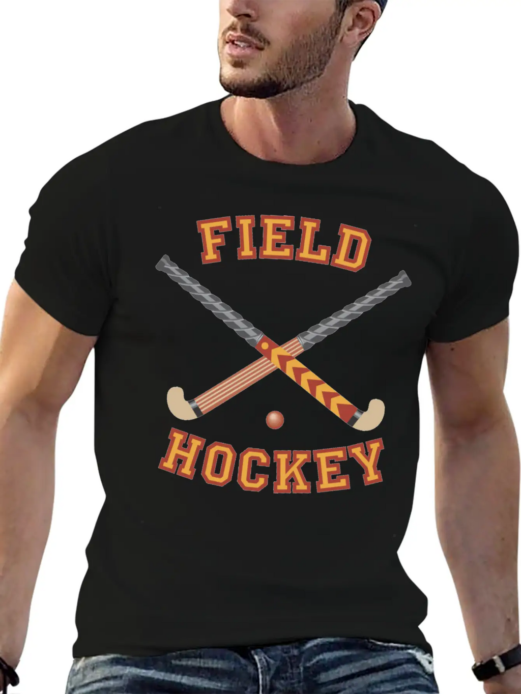 Field Hockey T-shirts And Gifts Unisex Short Sleeve Soft Cotton T-Shirt – Casual Everyday Wear