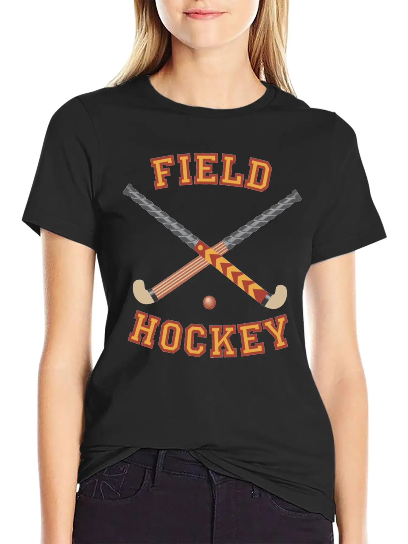 Field Hockey T-shirts And Gifts Unisex Short Sleeve Soft Cotton T-Shirt – Casual Everyday Wear