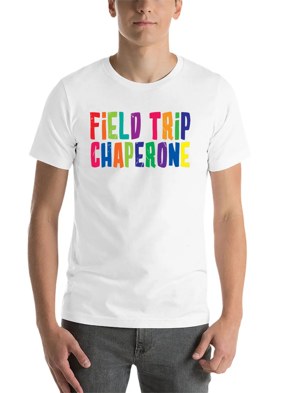 Field Trip Chaperone 2 Unisex Short Sleeve Soft Cotton T-Shirt – Casual Everyday Wear