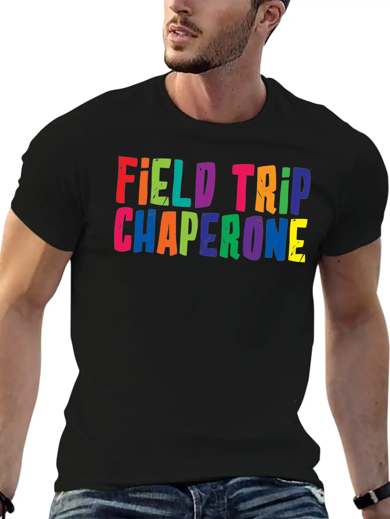 Field Trip Chaperone 2 Unisex Short Sleeve Soft Cotton T-Shirt – Casual Everyday Wear