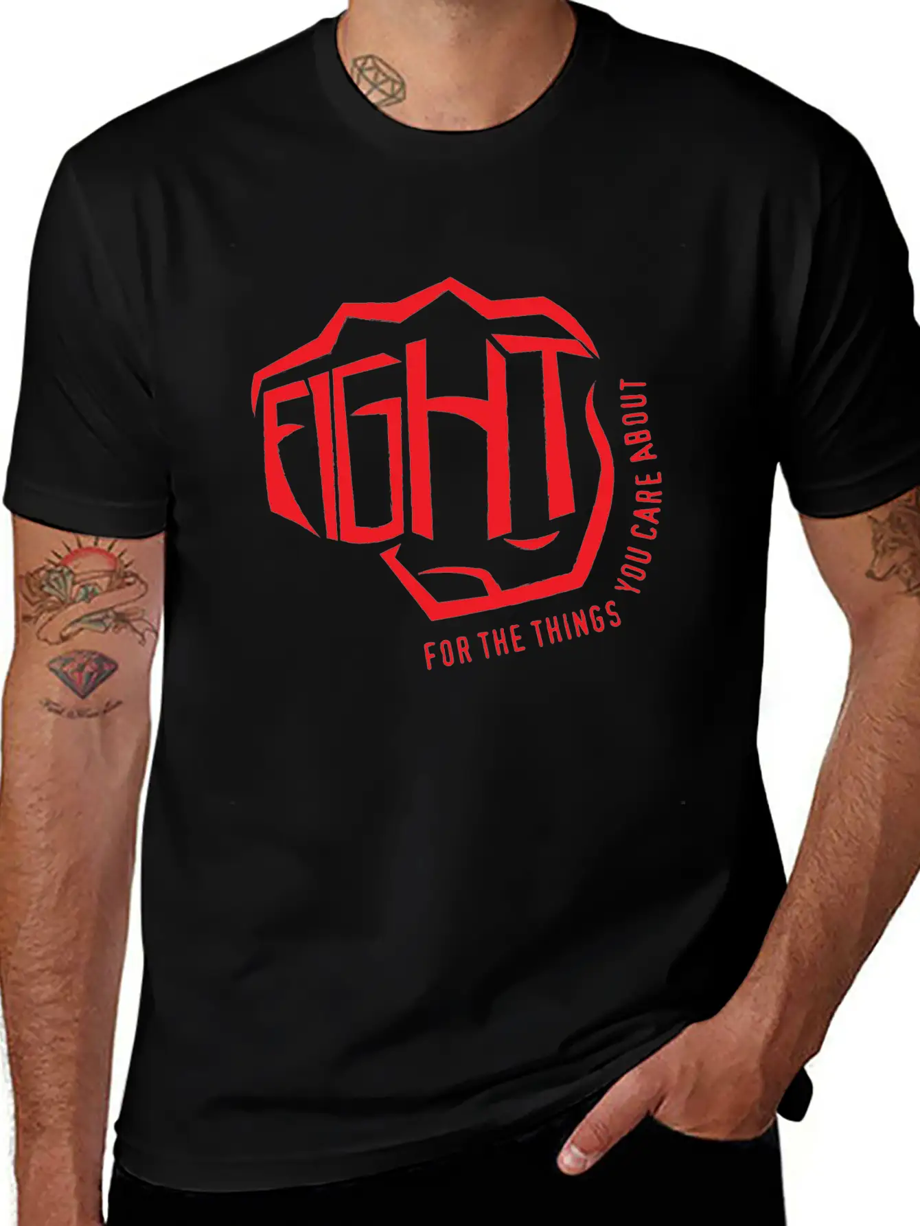 Fight Breathable Soft Cotton T-Shirt – Timeless Casual Look