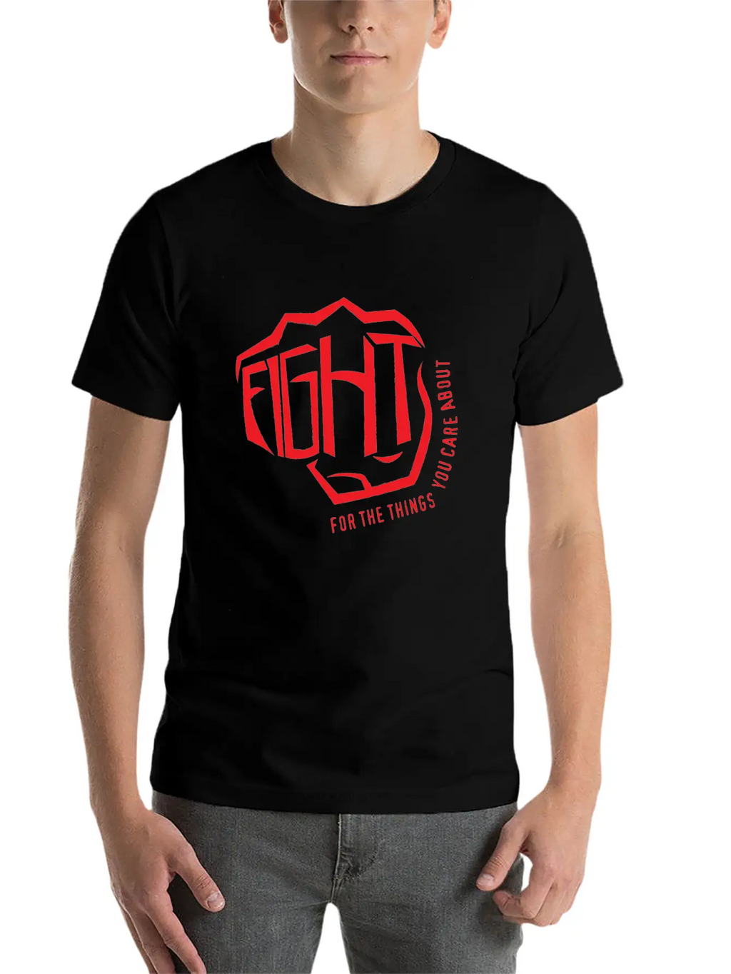 Fight Breathable Soft Cotton T-Shirt – Timeless Casual Look