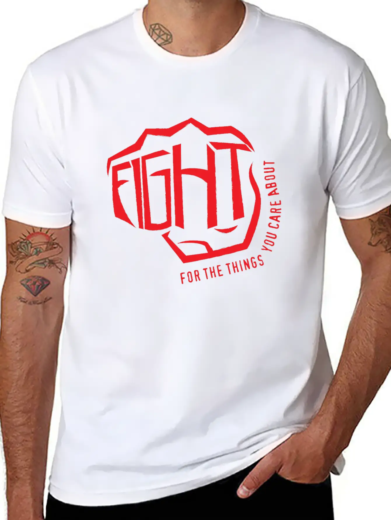 Fight Breathable Soft Cotton T-Shirt – Timeless Casual Look