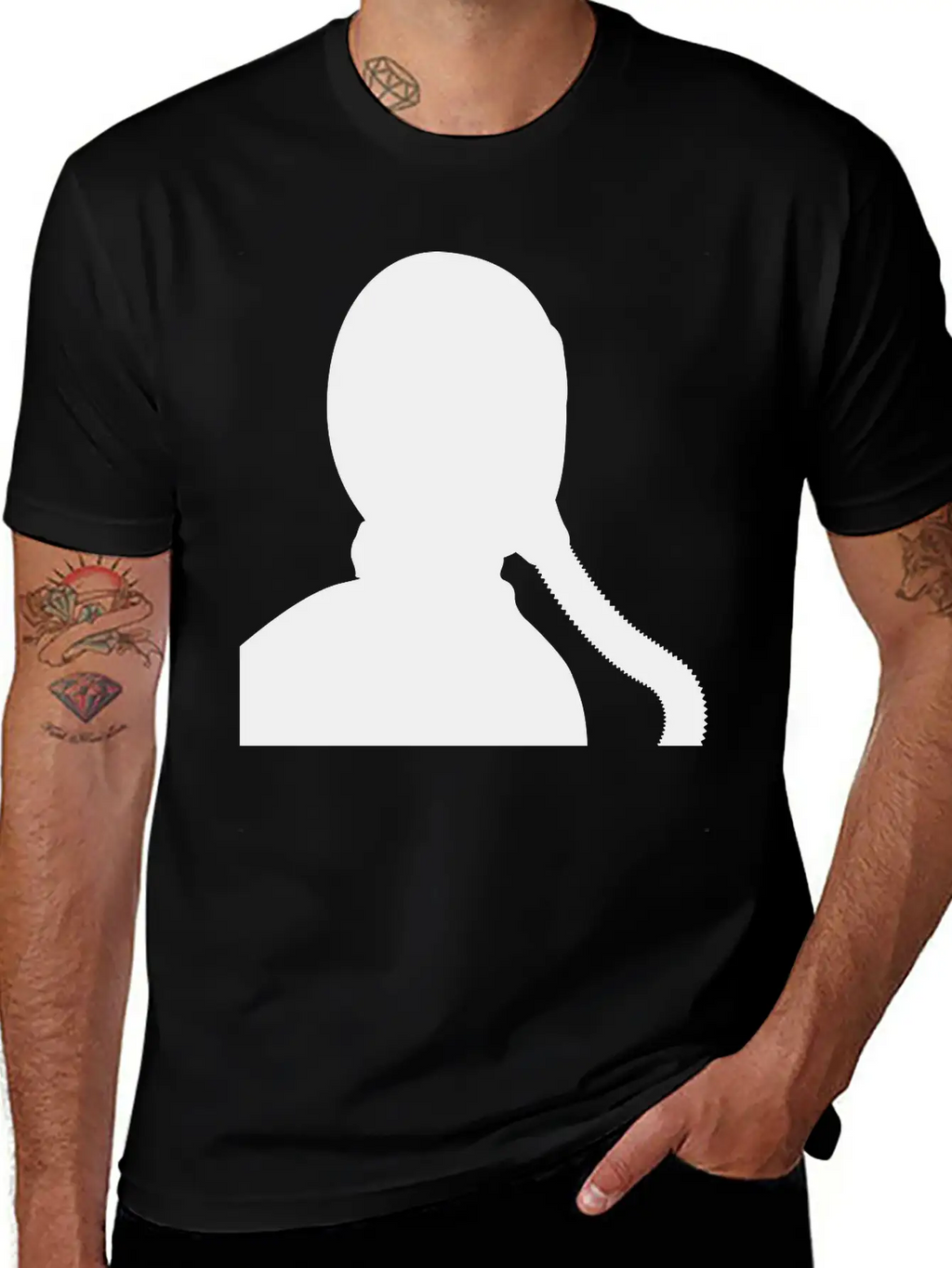 Fighter Jet Pilot / Gas Mask Silhouette Classic Fit Graphic Tee For Daily Comfort – Unisex Cotton Shirt
