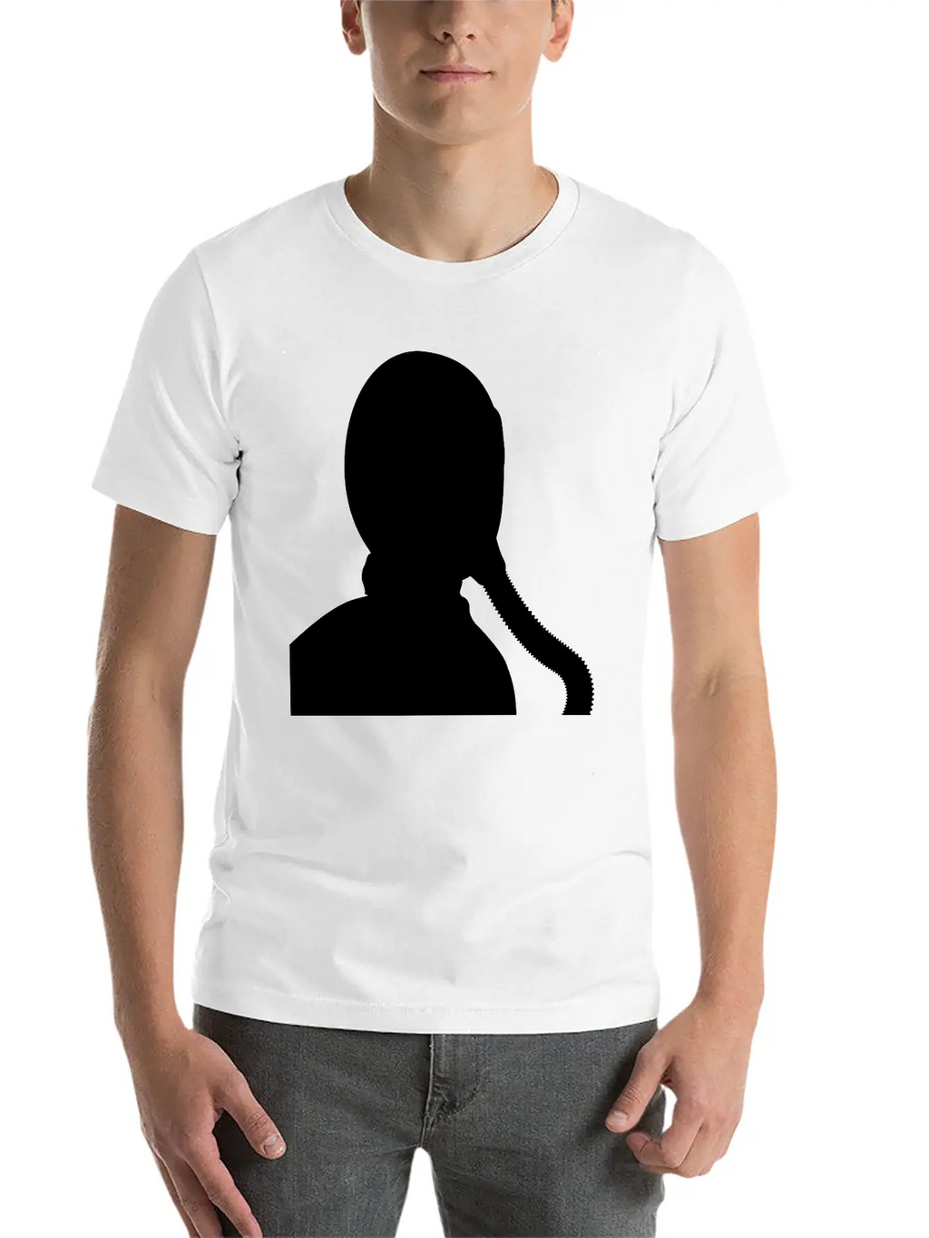 Fighter Jet Pilot / Gas Mask Silhouette Classic Fit Graphic Tee For Daily Comfort – Unisex Cotton Shirt