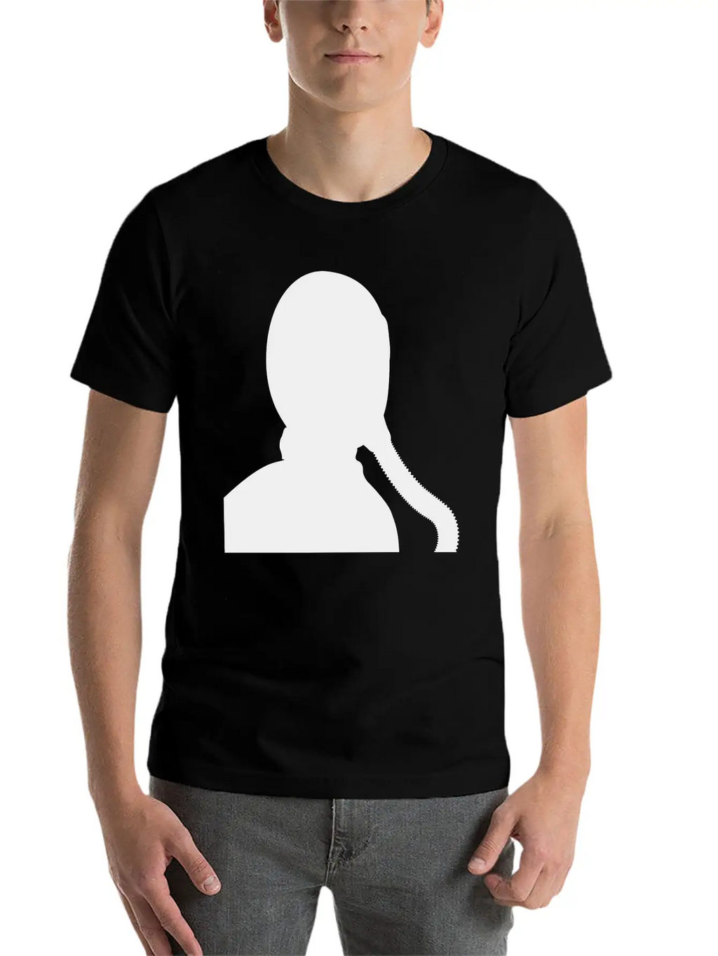 Fighter Jet Pilot / Gas Mask Silhouette Classic Fit Graphic Tee For Daily Comfort – Unisex Cotton Shirt