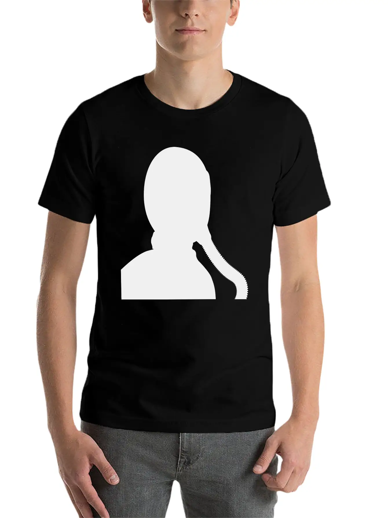 Fighter Jet Pilot / Gas Mask Silhouette Classic Fit Graphic Tee For Daily Comfort – Unisex Cotton Shirt