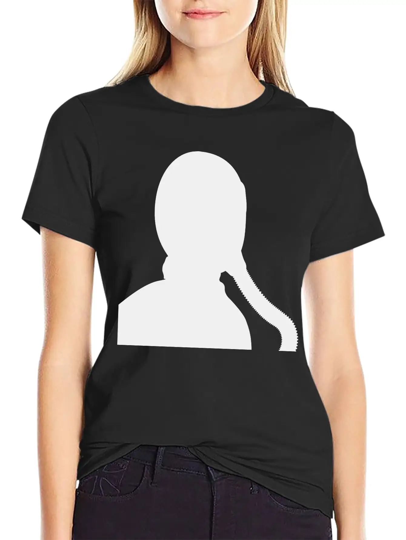 Fighter Jet Pilot / Gas Mask Silhouette Classic Fit Graphic Tee For Daily Comfort – Unisex Cotton Shirt