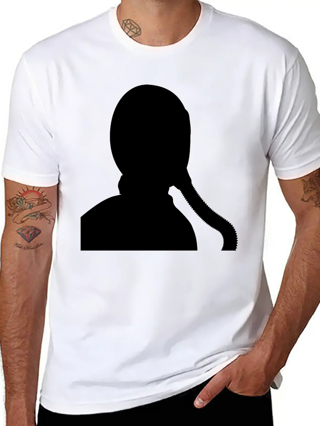 Fighter Jet Pilot / Gas Mask Silhouette Classic Fit Graphic Tee For Daily Comfort – Unisex Cotton Shirt