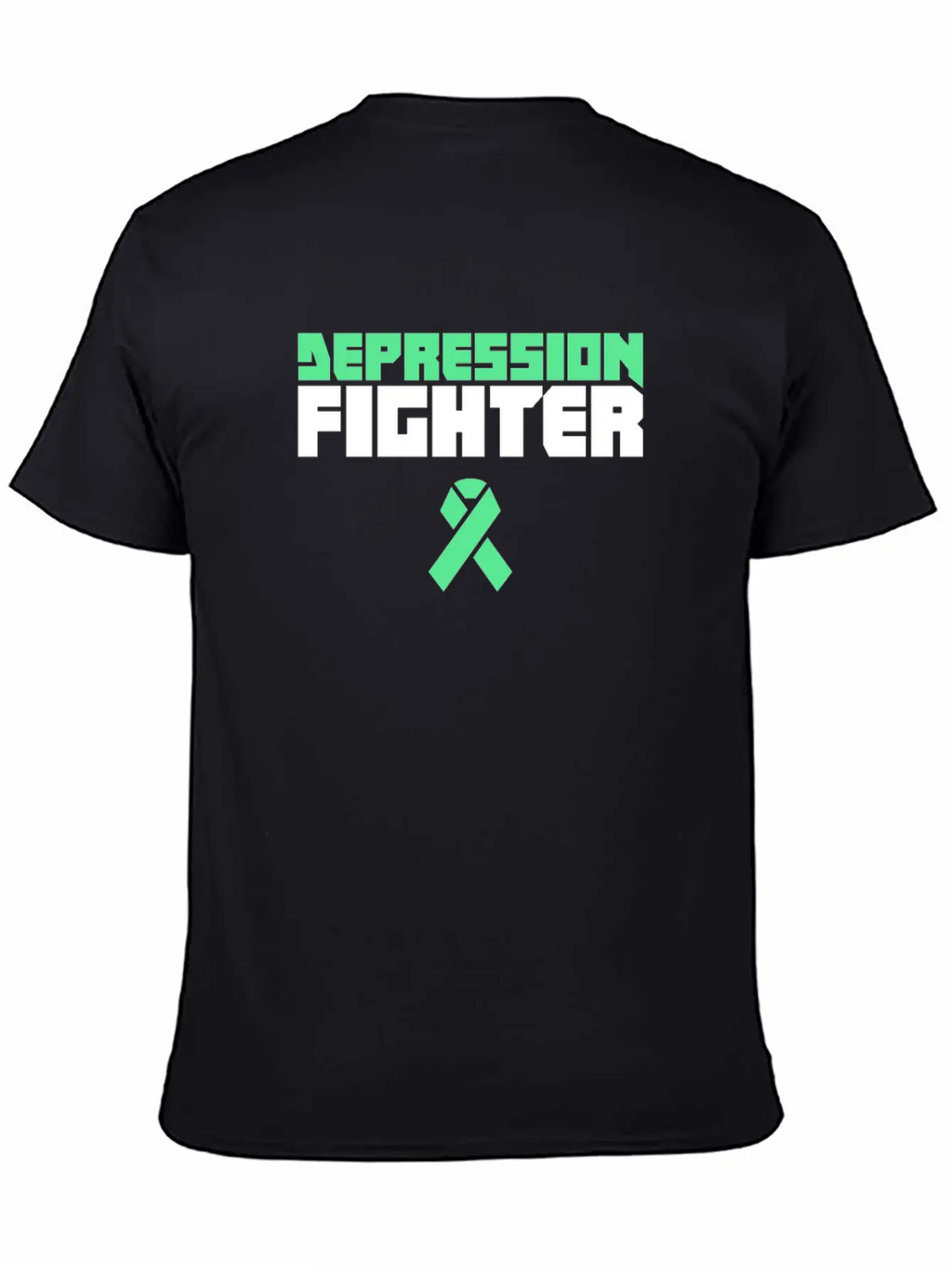 Fighter - Mental Health Depression Awareness Casual Graphic T-Shirt – Simple And Comfortable Daily Wear