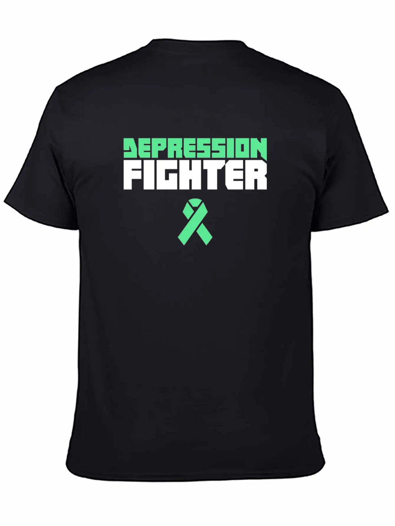 Fighter - Mental Health Depression Awareness Casual Graphic T-Shirt – Simple And Comfortable Daily Wear