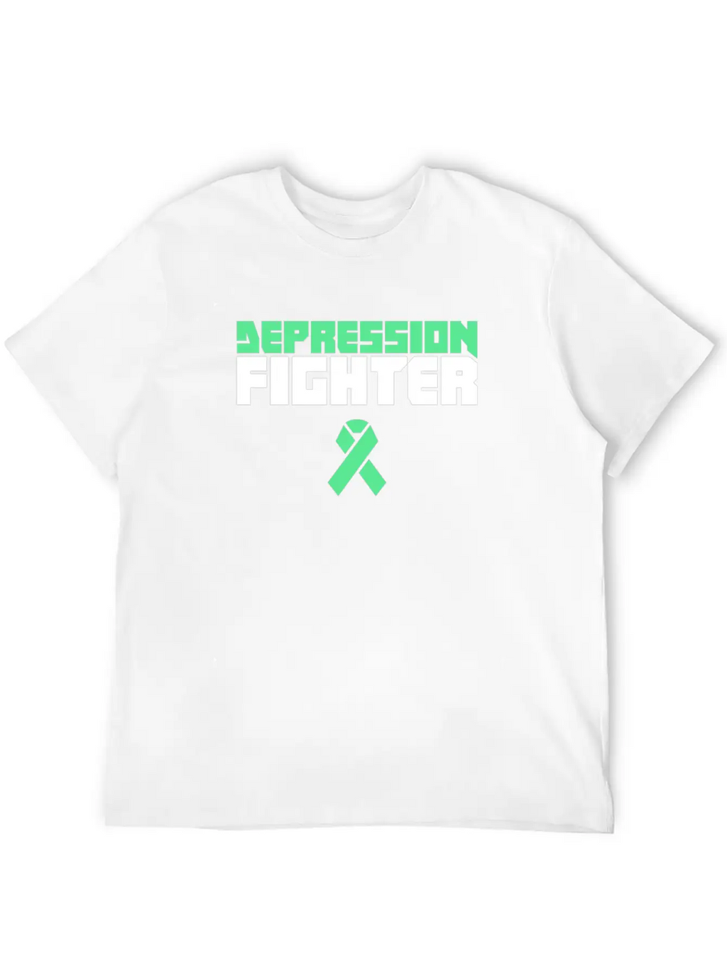 Fighter - Mental Health Depression Awareness Casual Graphic T-Shirt – Simple And Comfortable Daily Wear