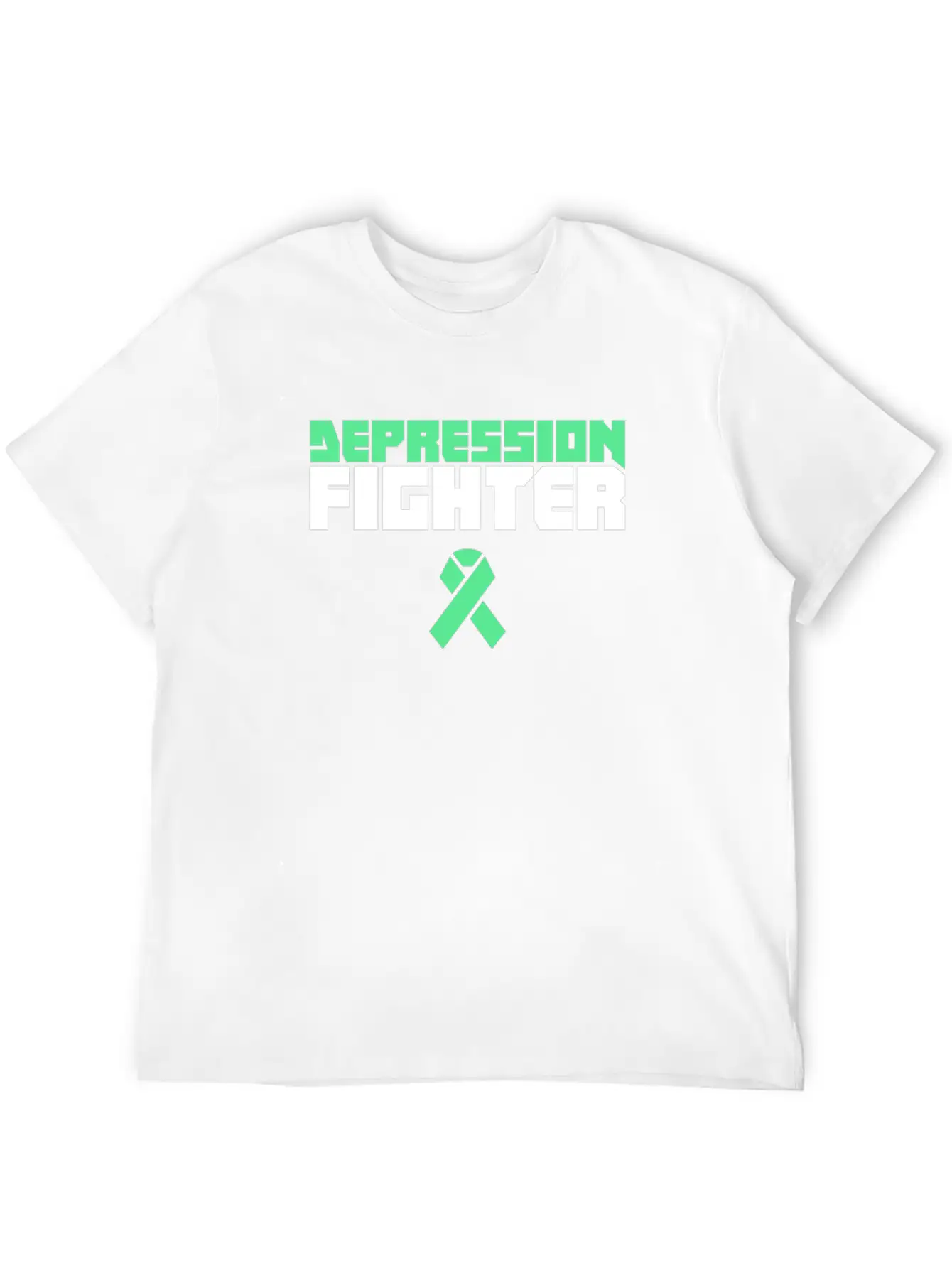 Fighter - Mental Health Depression Awareness Casual Graphic T-Shirt – Simple And Comfortable Daily Wear