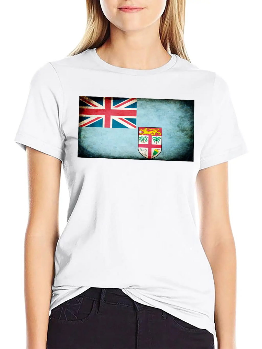 Fiji Flag Stylish Everyday T-Shirt – Unisex Basic Cotton Tee