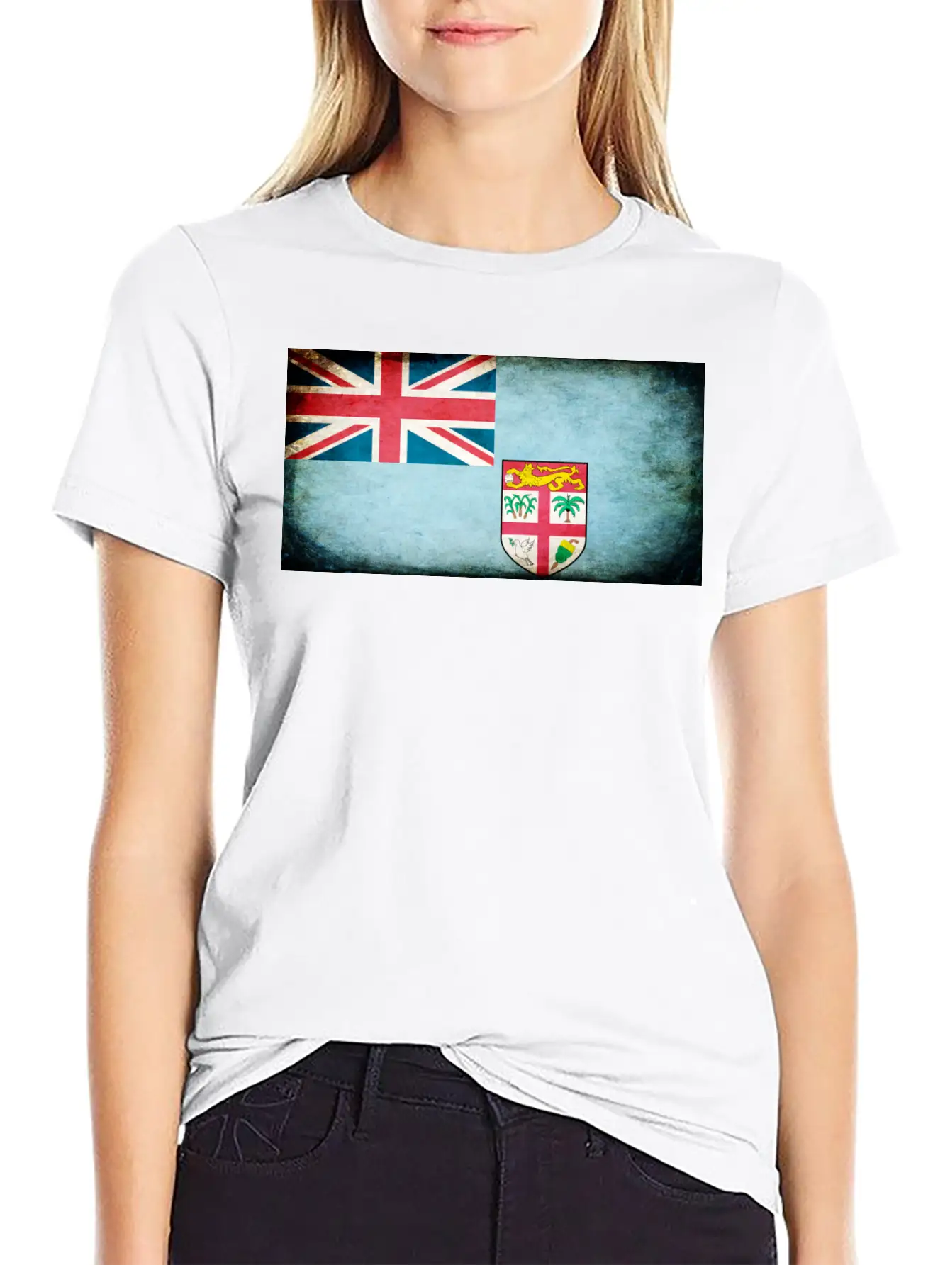 Fiji Flag Stylish Everyday T-Shirt – Unisex Basic Cotton Tee