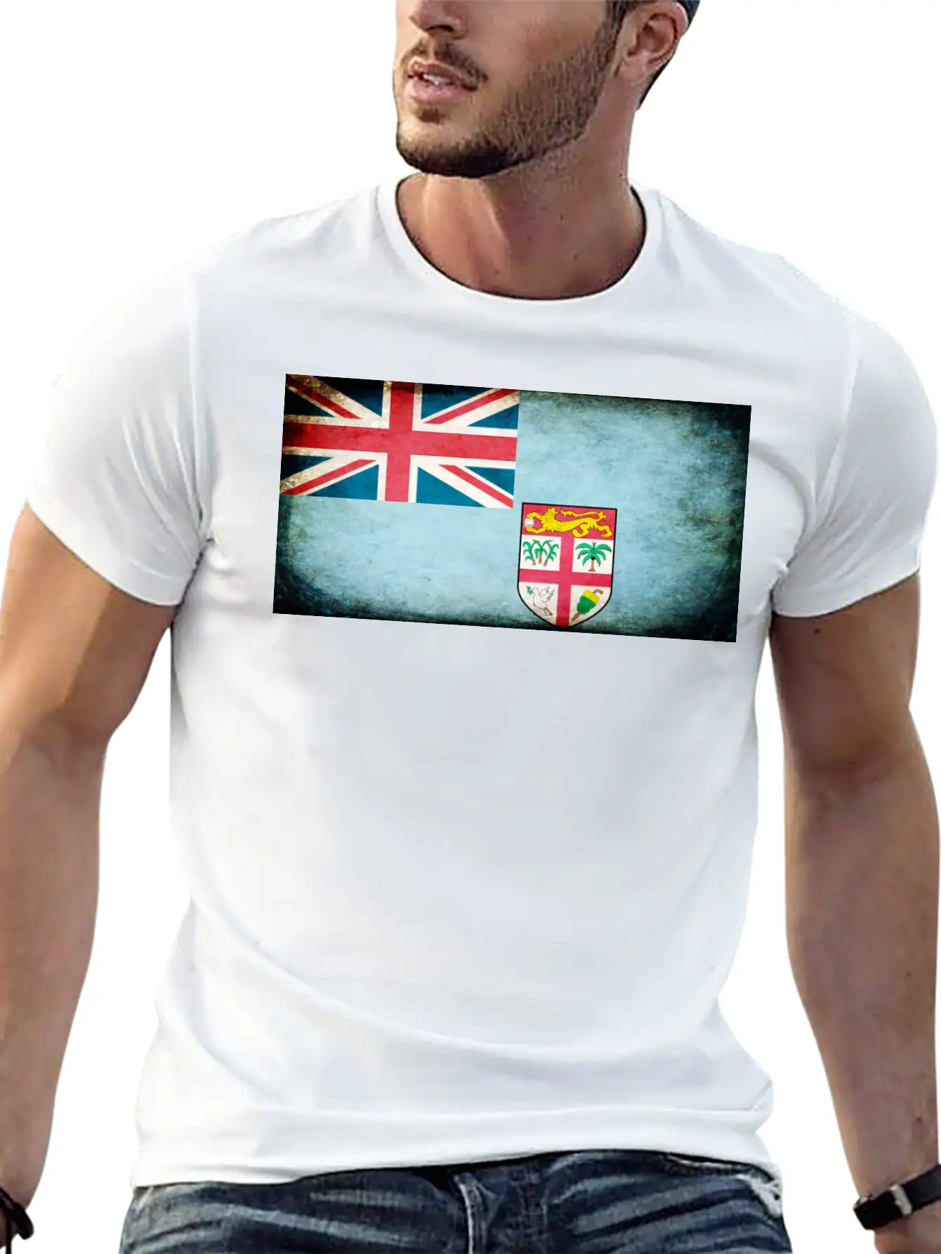 Fiji Flag Stylish Everyday T-Shirt – Unisex Basic Cotton Tee