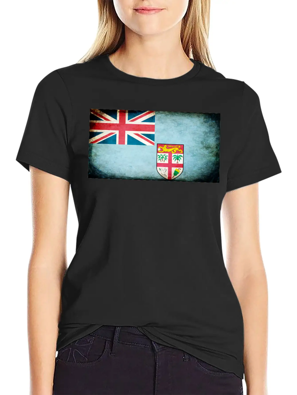 Fiji Flag Stylish Everyday T-Shirt – Unisex Basic Cotton Tee