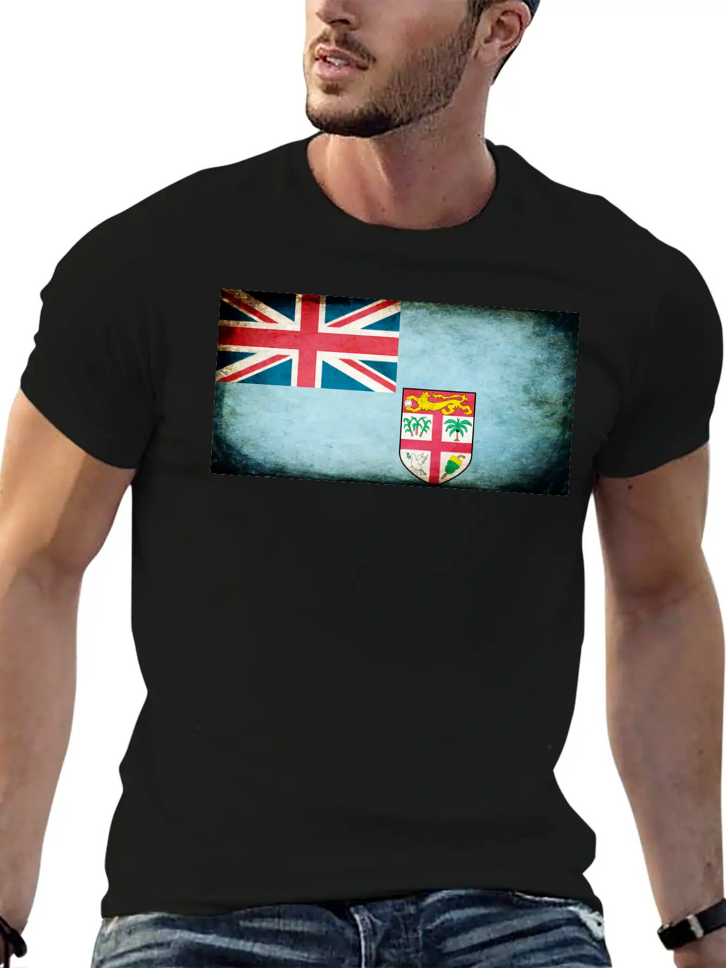 Fiji Flag Stylish Everyday T-Shirt – Unisex Basic Cotton Tee
