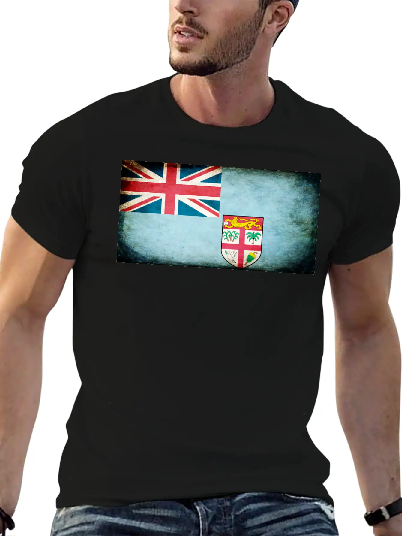 Fiji Flag Stylish Everyday T-Shirt – Unisex Basic Cotton Tee