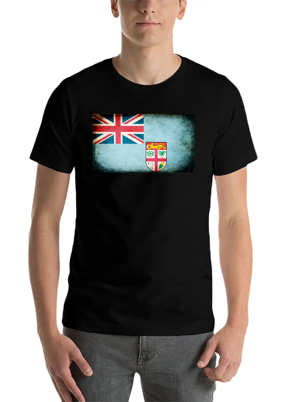 Fiji Flag Stylish Everyday T-Shirt – Unisex Basic Cotton Tee