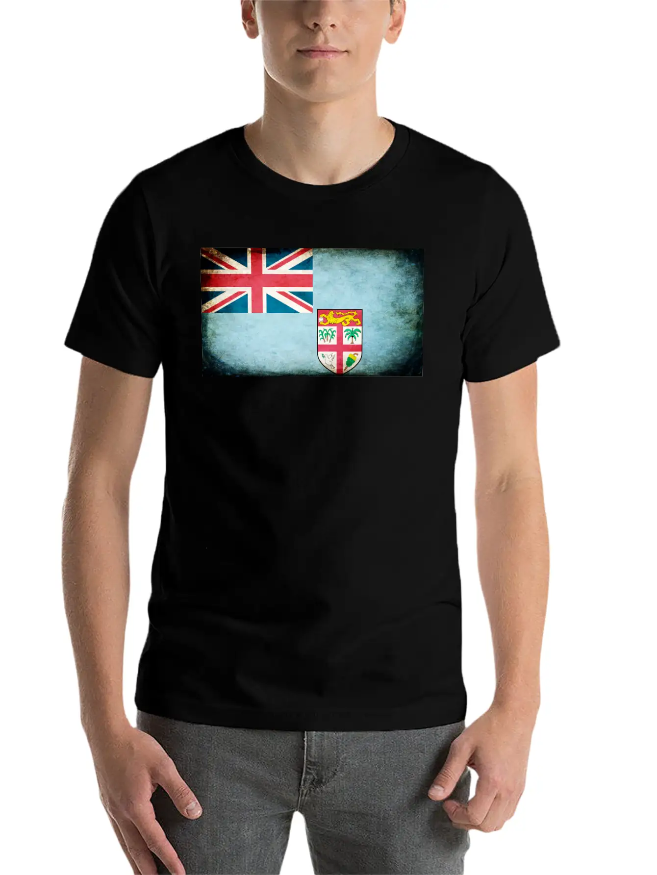 Fiji Flag Stylish Everyday T-Shirt – Unisex Basic Cotton Tee