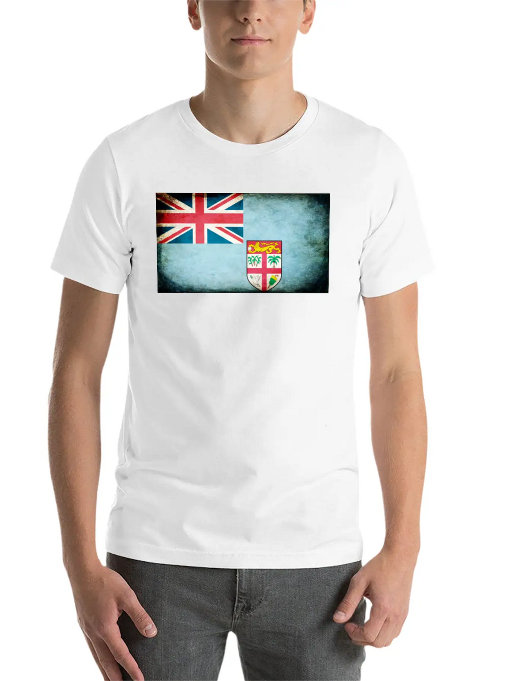 Fiji Flag Stylish Everyday T-Shirt – Unisex Basic Cotton Tee