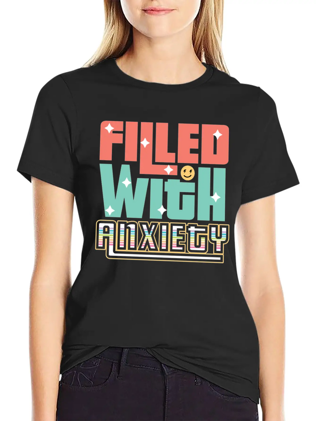 Filled With Anxiety Introvert Gift Unisex Casual T-Shirt – Clean Design For Daily Comfort