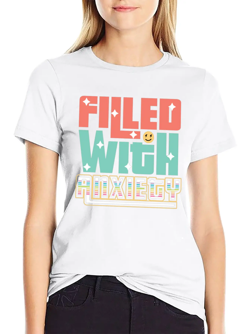 Filled With Anxiety Introvert Gift Unisex Casual T-Shirt – Clean Design For Daily Comfort