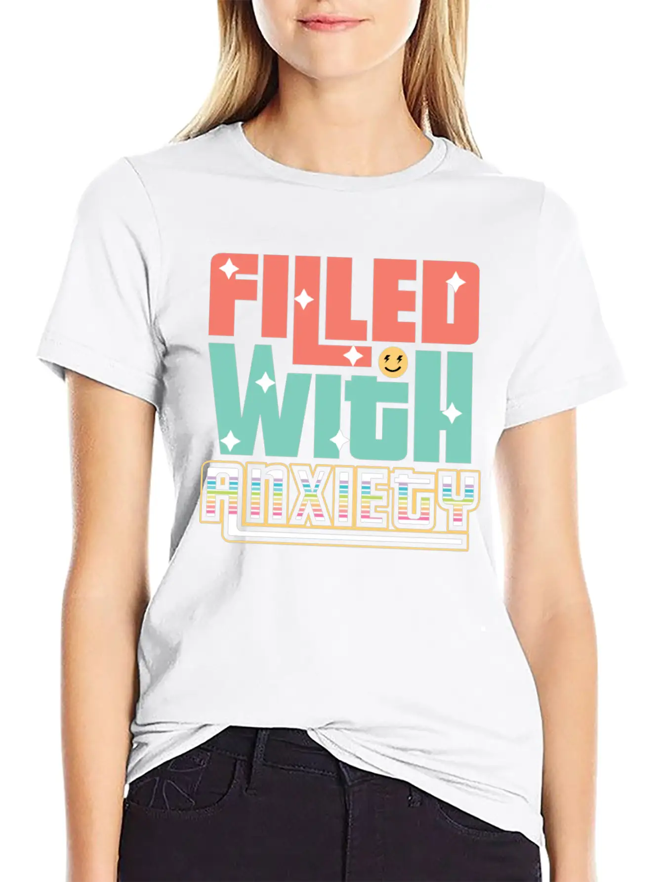 Filled With Anxiety Introvert Gift Unisex Casual T-Shirt – Clean Design For Daily Comfort