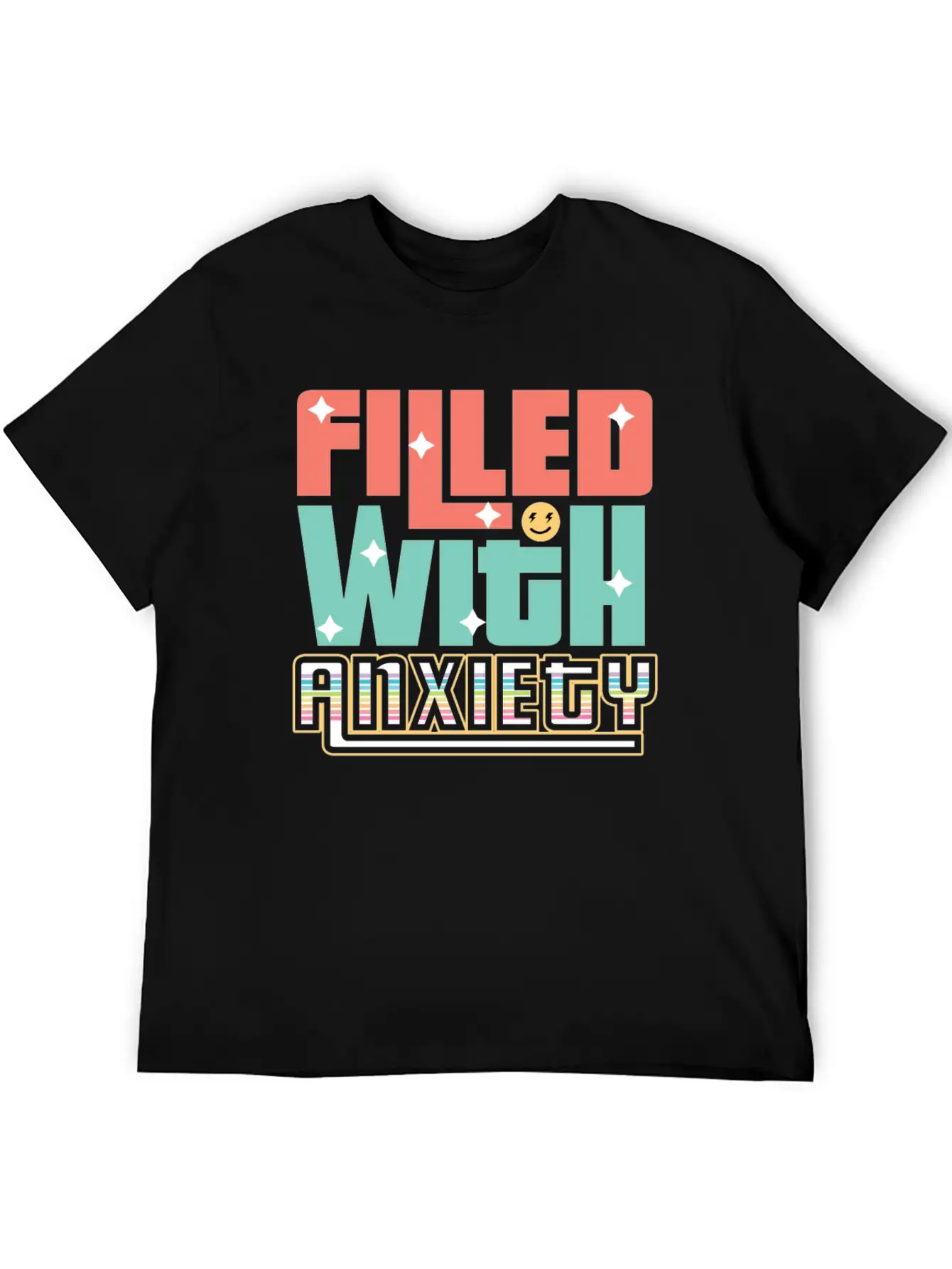 Filled With Anxiety Introvert Gift Unisex Casual T-Shirt – Clean Design For Daily Comfort