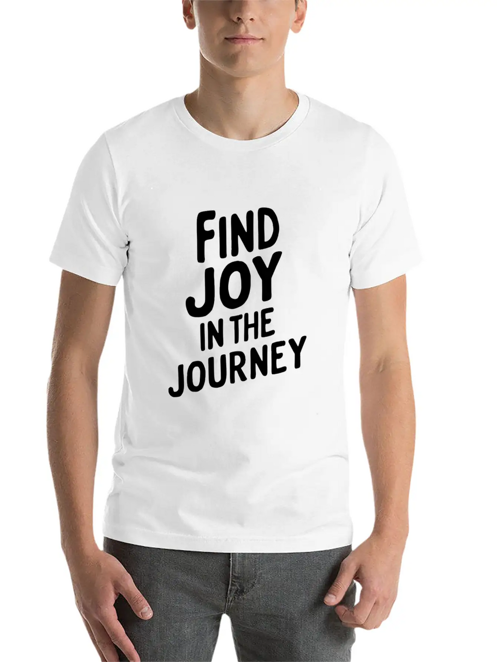 Find Joy In The Journey Inspiration Unisex Casual T-Shirt – Clean Design For Daily Comfort