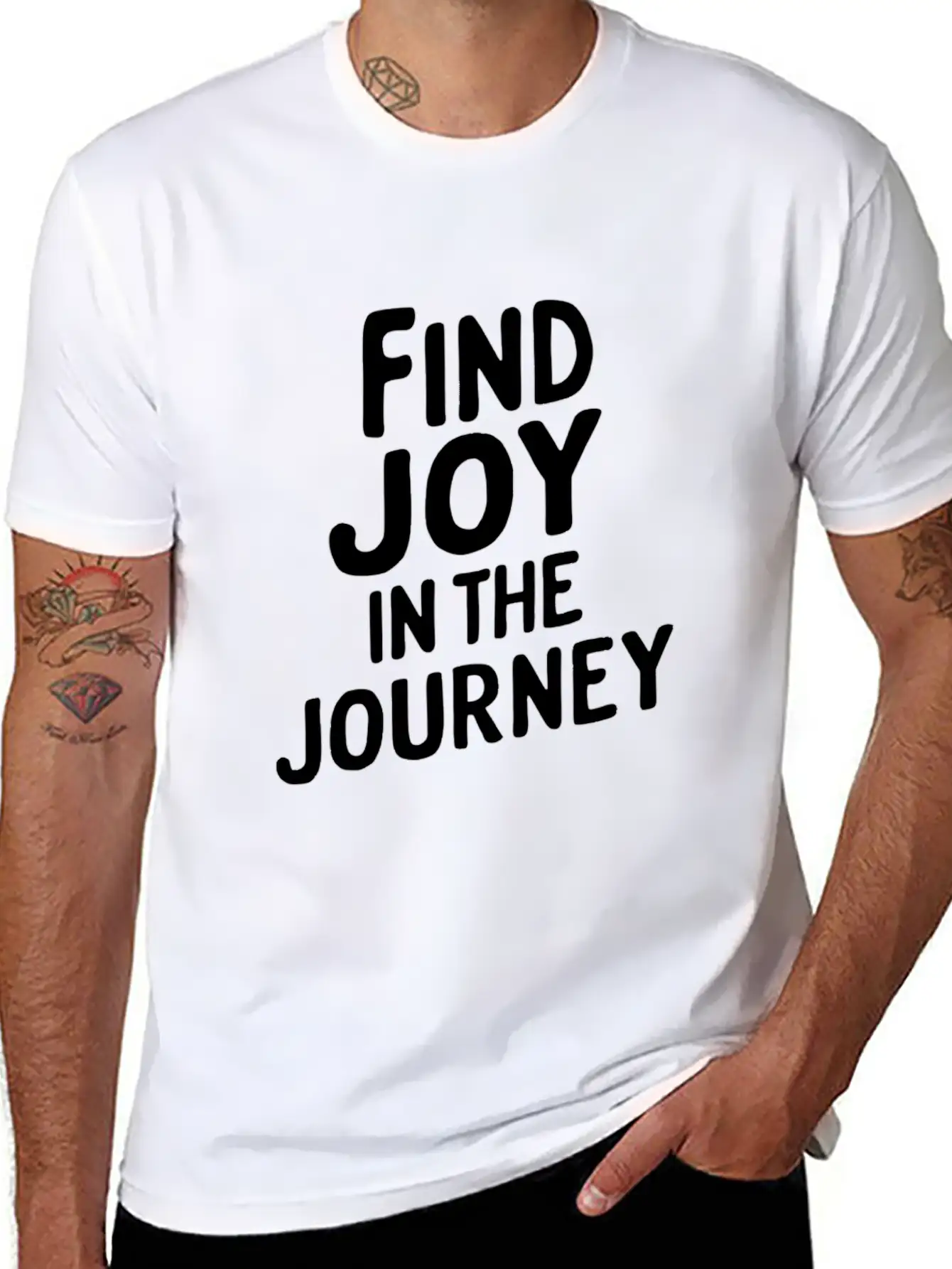 Find Joy In The Journey Inspiration Unisex Casual T-Shirt – Clean Design For Daily Comfort