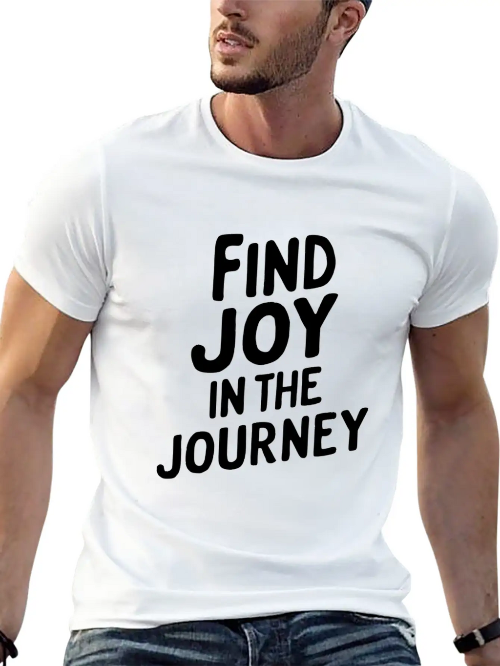 Find Joy In The Journey Inspiration Unisex Casual T-Shirt – Clean Design For Daily Comfort