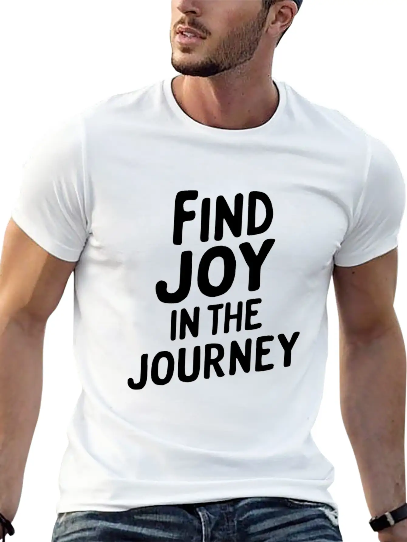 Find Joy In The Journey Inspiration Unisex Casual T-Shirt – Clean Design For Daily Comfort