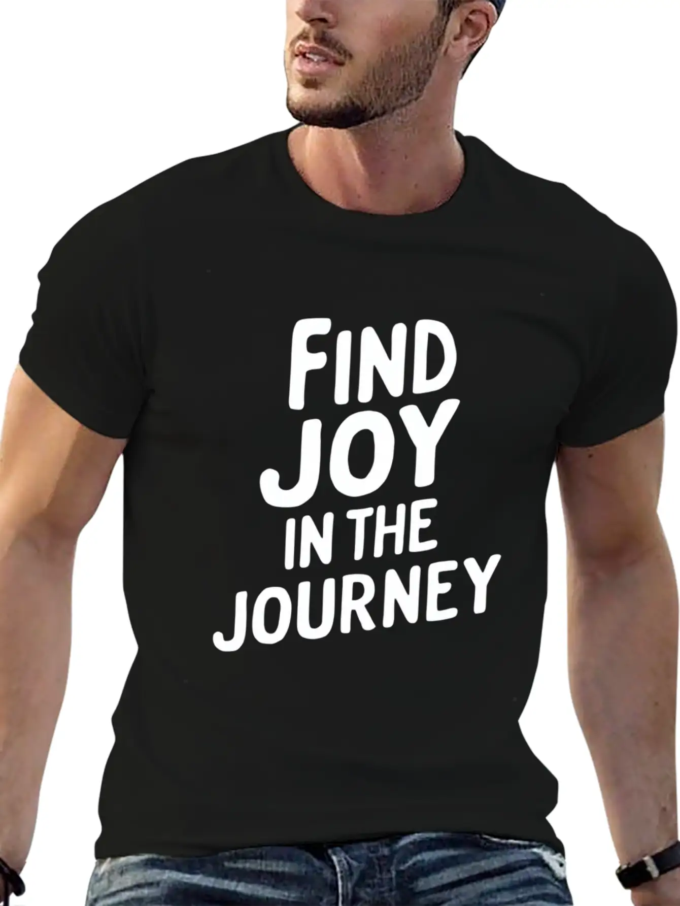 Find Joy In The Journey Inspiration Unisex Casual T-Shirt – Clean Design For Daily Comfort