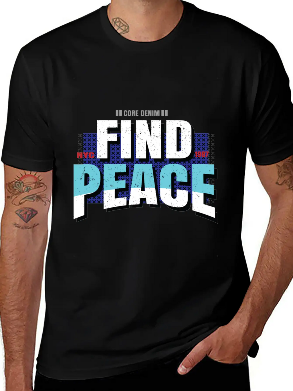 Find Peace Unisex Casual T-Shirt – Clean Design For Daily Comfort