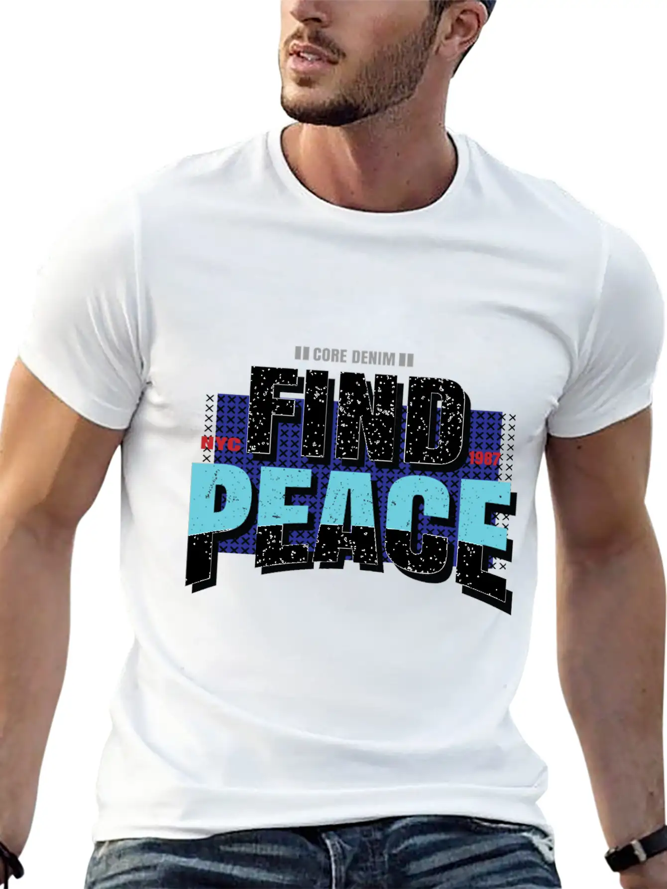 Find Peace Unisex Casual T-Shirt – Clean Design For Daily Comfort