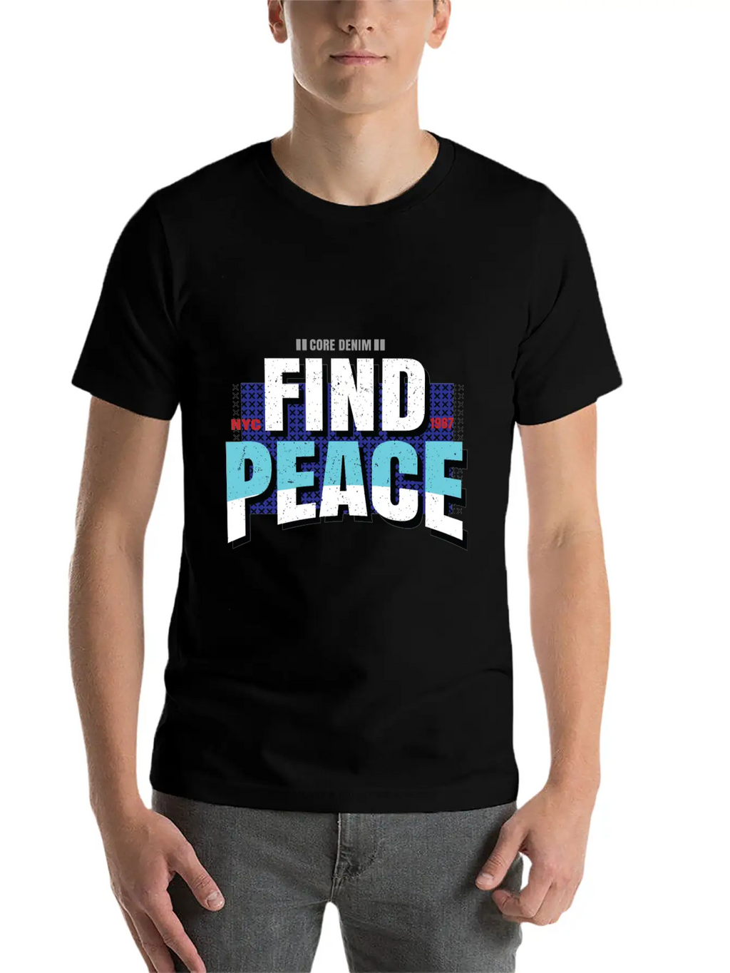 Find Peace Unisex Casual T-Shirt – Clean Design For Daily Comfort
