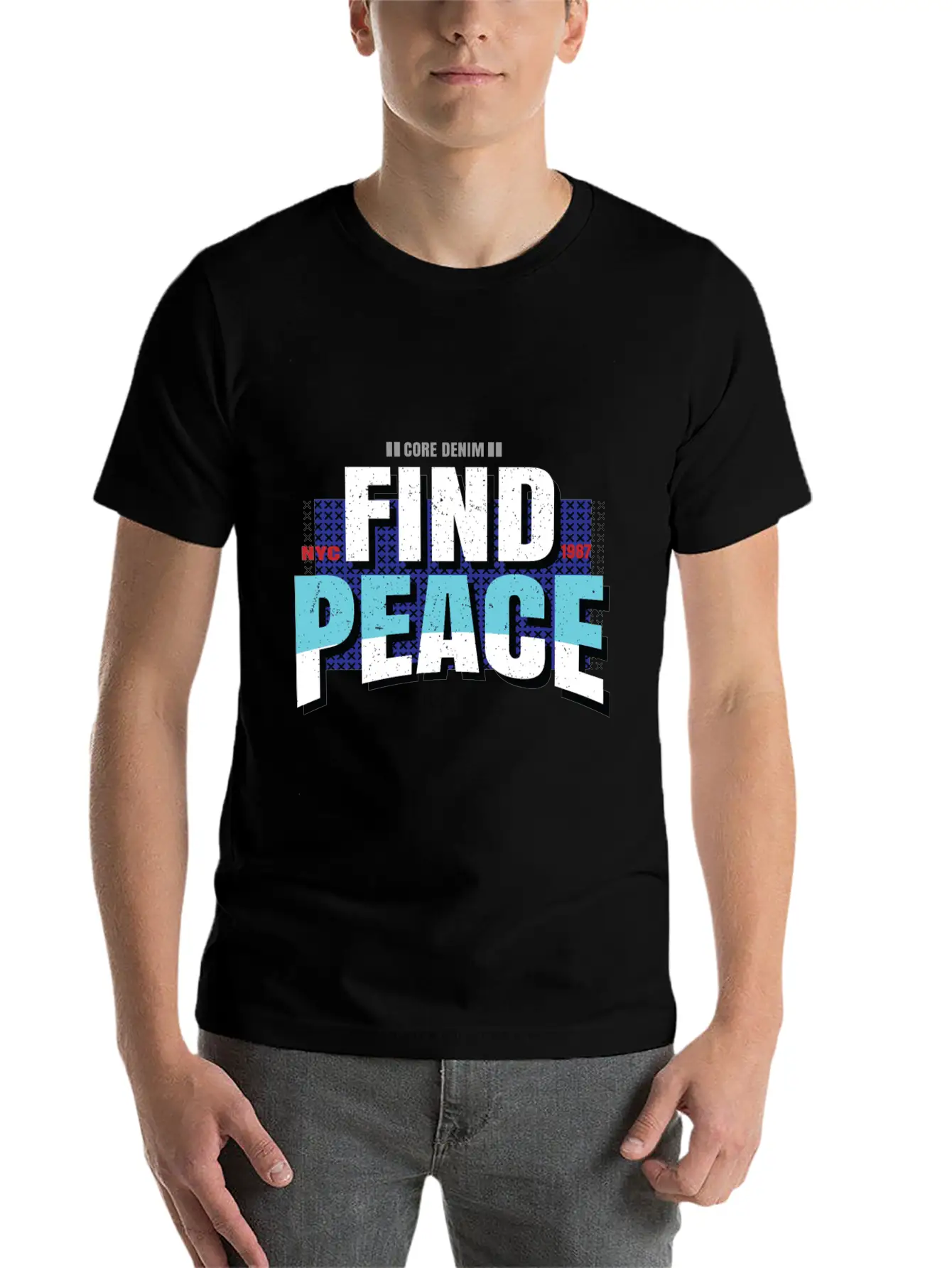 Find Peace Unisex Casual T-Shirt – Clean Design For Daily Comfort