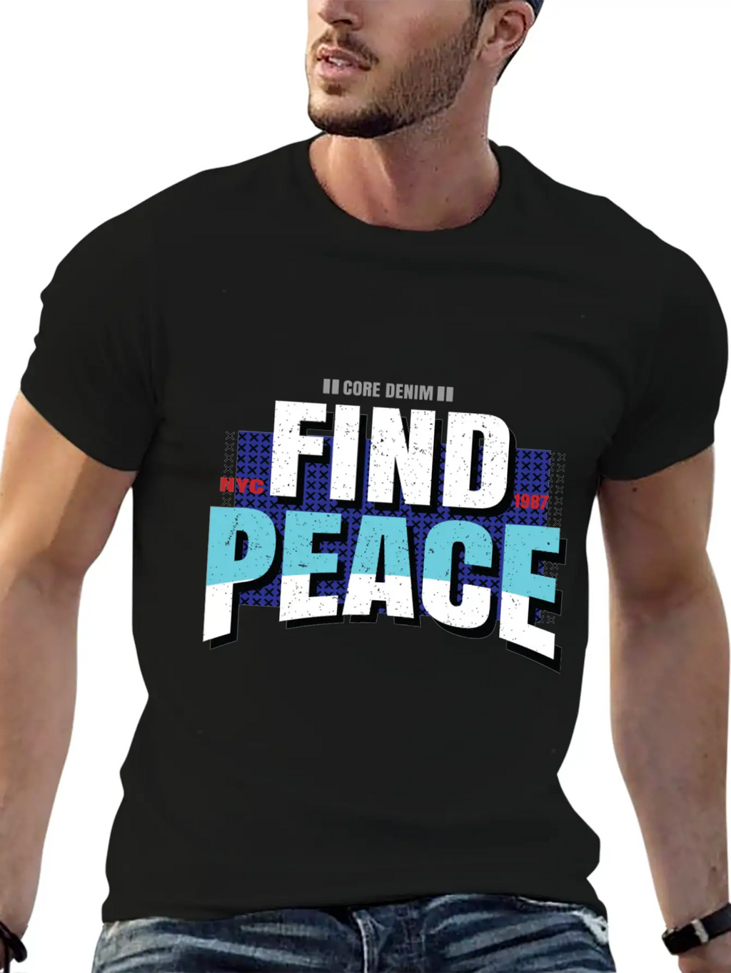 Find Peace Unisex Casual T-Shirt – Clean Design For Daily Comfort