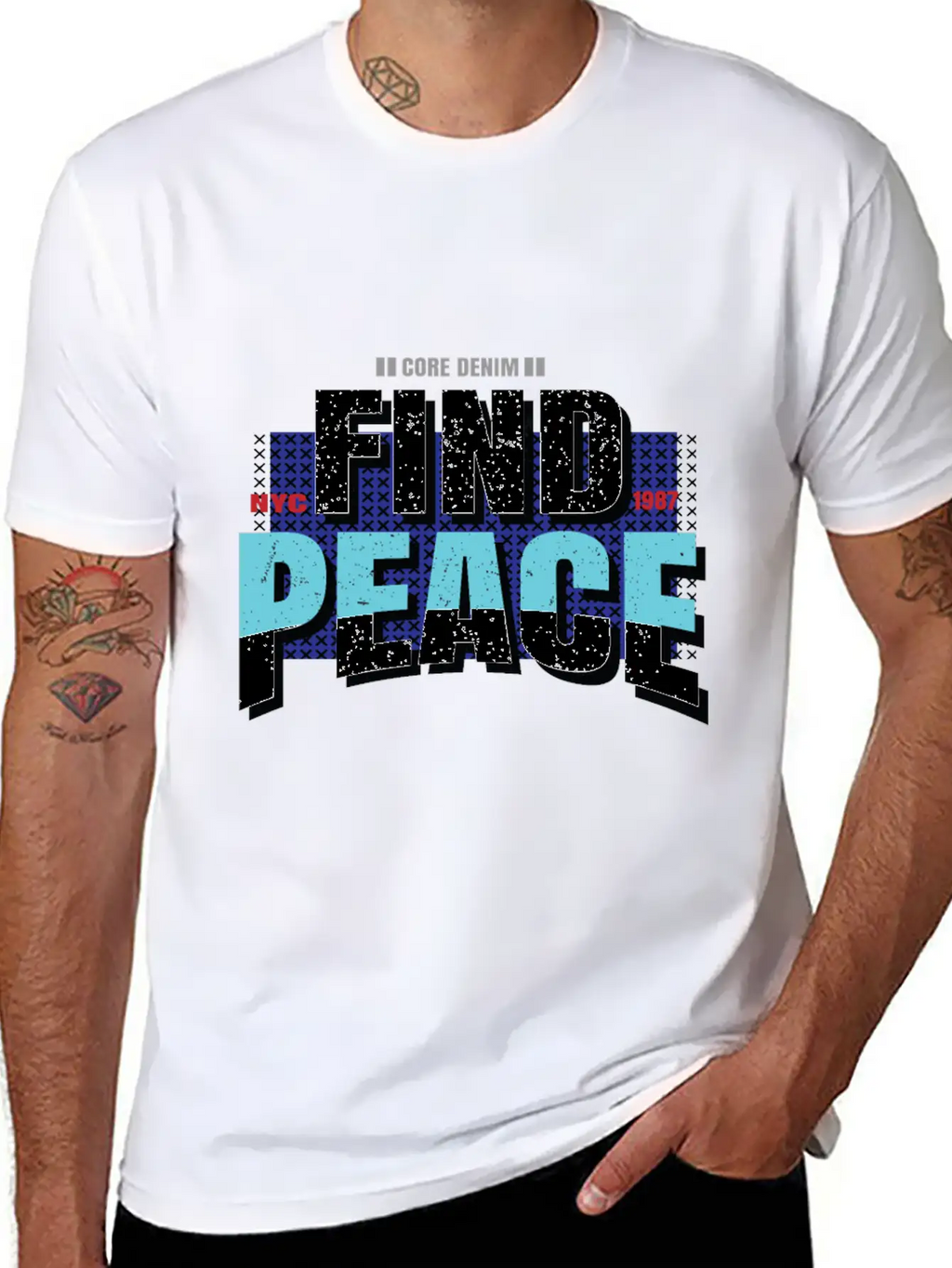 Find Peace Unisex Casual T-Shirt – Clean Design For Daily Comfort