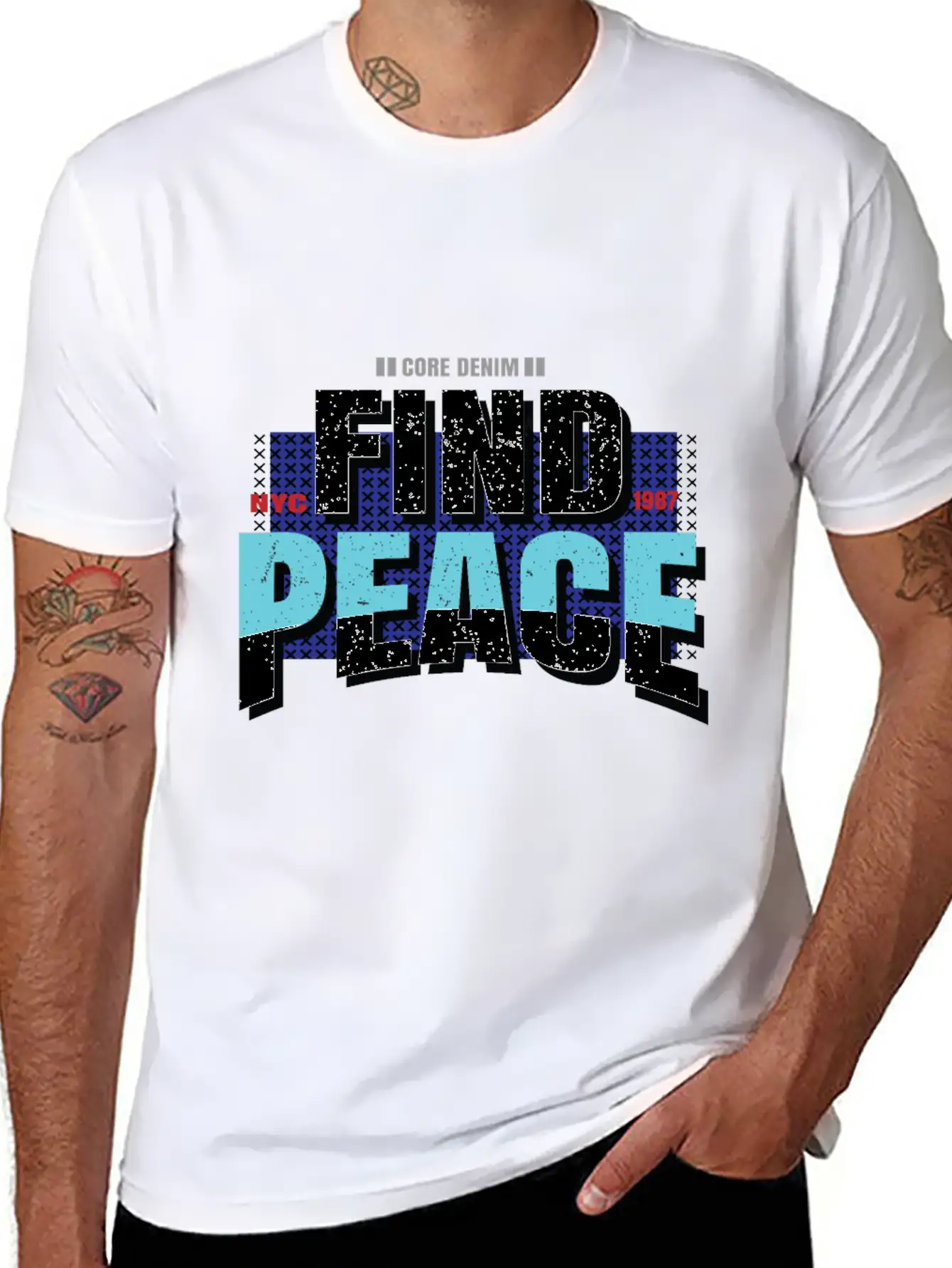 Find Peace Unisex Casual T-Shirt – Clean Design For Daily Comfort
