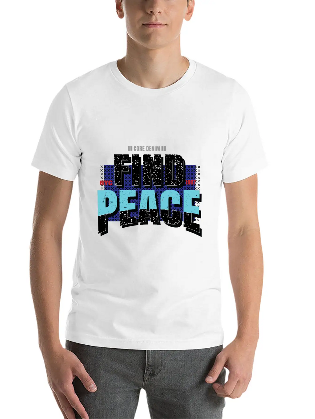 Find Peace Unisex Casual T-Shirt – Clean Design For Daily Comfort