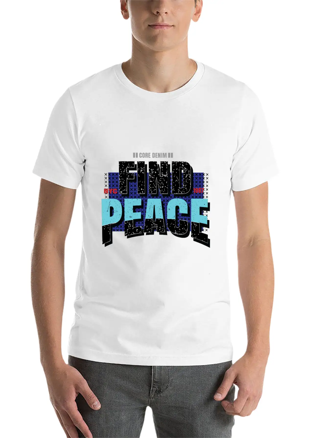 Find Peace Unisex Casual T-Shirt – Clean Design For Daily Comfort