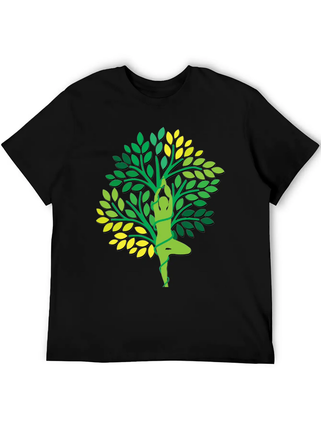 Find Your Balance Yoga Tree Nature Unisex Casual T-Shirt – Clean Design For Daily Comfort