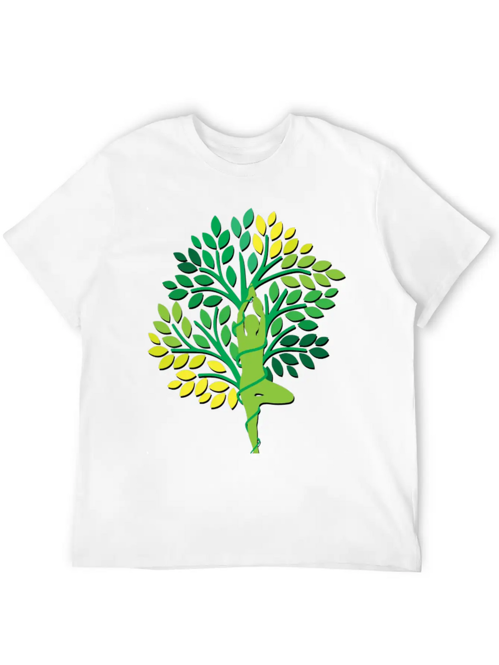 Find Your Balance Yoga Tree Nature Unisex Casual T-Shirt – Clean Design For Daily Comfort