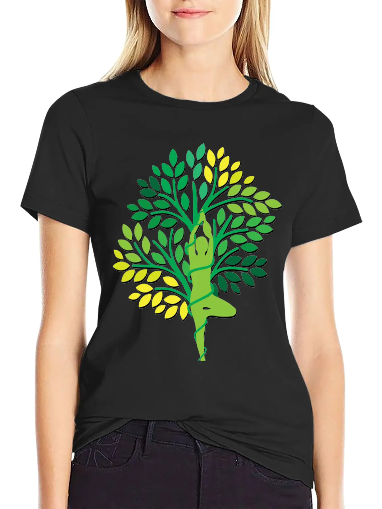 Find Your Balance Yoga Tree Nature Unisex Casual T-Shirt – Clean Design For Daily Comfort